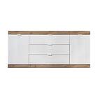 Nicery Sideboard 180 cm Hvit/Brun