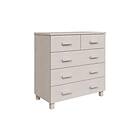 Skänk vit 79x40x80 cm massiv furu Vit 340421