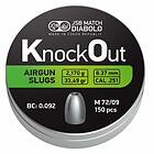 JSB KO Slugs 6,37mm (0,251) 2,170g 150st