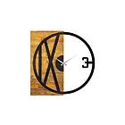 Wooden Clock 24 Sort/Valnöt 539TNL1124