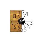 Wooden Clock 29 Sort/Valnöt 539TNL1129