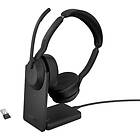 Jabra Evolve2 55 Link380a UC Stereo with Stand On Ear