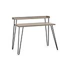 Dorel Home Haven Skrivbord 114 cm med Förvaring Hylla Grå/Svart 9881096COM