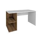 Elegancia Skrivebord 120 cm med oppbevaring Hyllor Hvit/Valnötsbrun 731WAT3814