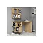 Hovdane Skrivebord 120 cm med oppbevaring Hylle Bokhylla Lite Ljusbrun 845HCT382