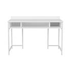 Malem Skrivebord 60x74,8x120 cm med oppbevaring Vit 322RTC1413