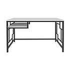 Malem Skrivebord 60x74,8x120 cm Sort/Vit 322RTC1457
