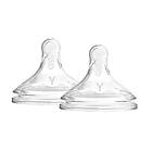 Dr Brown's Y-Cut Wide-Neck Silicone Options Nipple 2-pack