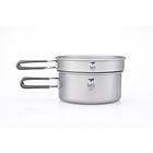 Titanium 2-Piece pot and Pan Cook Set 950+600