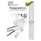 Efco Häfte med transparent papper 30 ark Multifärgade A4