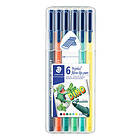 Staedtler Fiberspetspennor Triplus Color Dino 6 pennor