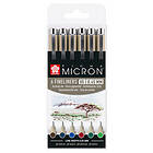 Sakura Fineliner Pigma Micron Set 6 pennor (Earth 05)