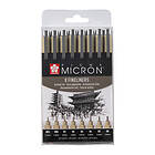 Sakura Fineliner Pigma Micron Set 8 pennor (003, 005, 01, 02, 03, 04, 05, 08)