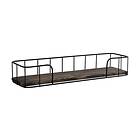 Lindern Vegghylle 15x60 cm Sort/Valnöt 491CRT1122