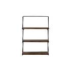 Rinorea Vegghylle 60x15 cm 3 Hyllor Sort/Mörkbrun 491CRT1107