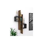 Estetal Vegghylle 54x20 cm 8 Hyllor Natur/Antracit 495SSE1110