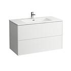 Laufen Base/Pro S möbelpaket, 100x50 cm, högglans vit