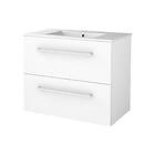 Sanibell Basicline möbelpaket, 80x46 cm, vit högglans