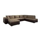 Concept 55 Dynir Hörnbäddsoffa Sjeselong med oppbevaring Venstre Beige/Brun