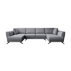 Katun Sovesofa Dubbelschäslong Ljusgrå CO-LA-04PO