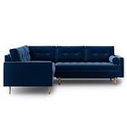 Riviera Esmeralde Sovesofa med Sjeselong Blå Esme II NP 2RDL+3LMD 8