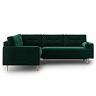 Riviera Esmeralde Sovesofa med Sjeselong Grön Esme NP 2RDL+3LMD 38