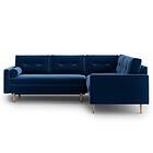 Riviera Esmeralde Sovesofa med Sjeselong Blå Esme NL 2LDL+3RMD 81