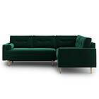 Riviera Esmeralde Sovesofa med Sjeselong Grön Esme NL 2LDL+3RMD 38