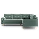 Riviera Esmeralde Sovesofa med Sjeselong Grön Esme II NL 2LDL+3RMD 3