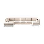 Ocean Lyx U-sofa med Sjeselong Venstre Beige