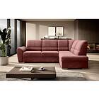 Sajmon Bäddsoffa m. Schäslong 3-sits Rosa CO-SIB-RT-24LU