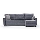 Highbank Sovesofa m. Sjeselong 4-sits 200x150 Grå 825BLC2593