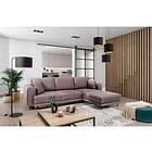 Hopland 3-sits Sovesofa m. Sjeselong med oppbevaring Rosa CO-DAL-RT-24LO