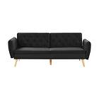 Bardu 2-sits Sovesofa Sammet/Svart 242876
