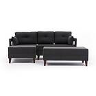 Angola Sovesofa m. Sjeselong 4-sits 140x193 Antracit 825BLC2632