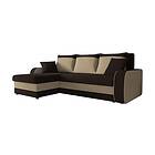 Alvared 3-sits Hörnbäddsoffa Universal Brun/Beige