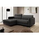 Manoti 3-sits Sovesofa m. Sjeselong med oppbevaring Mörkgrå CO-GOM-LT-05RAQ
