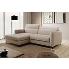 Manoti 3-sits Sovesofa m. Sjeselong med oppbevaring Beige CO-GOM-LT-18RAQ