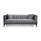 Mezonzo 3-sits Sofa Grå 569HLN1109