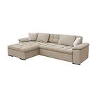 Camior Sovesofa m. Sjeselong Förvaring 3-sits 227x129 Beige