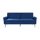 Vettre 3-sits Sovesofa Sammet/Marinblå 234684