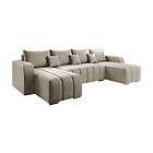 Zulueta 8-sits Sovesofa Venstre Beige