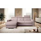 Trent Bäddsoffa m. Divan med Förvaring 3-sits Rosa CO-FR-LT-101GO