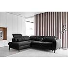 Sajda Sovesofa m. Sjeselong 3-sits Svart CO-NOB-LT-10SAV