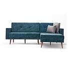 Belgium Sovesofa med Sjeselong Høyre Turkis/Natur 825BLC2568