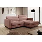 Manoti 3-sits Sovesofa m. Sjeselong med oppbevaring Rosa CO-GOM-RT-24RAQ