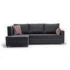Highbank Sovesofa m. Sjeselong 4-sits 200x150 Antracit 825BLC2597