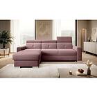 Trent Sovesofa m. Sjeselong med oppbevaring 3-sits Rosa CO-FR-LT-24VE