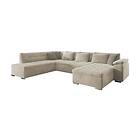 Vekerum 8-sits Sovesofa Høyre Beige