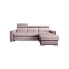 Trent Bäddsoffa m. Divan med Förvaring 3-sits Rosa CO-FR-RT-101GO